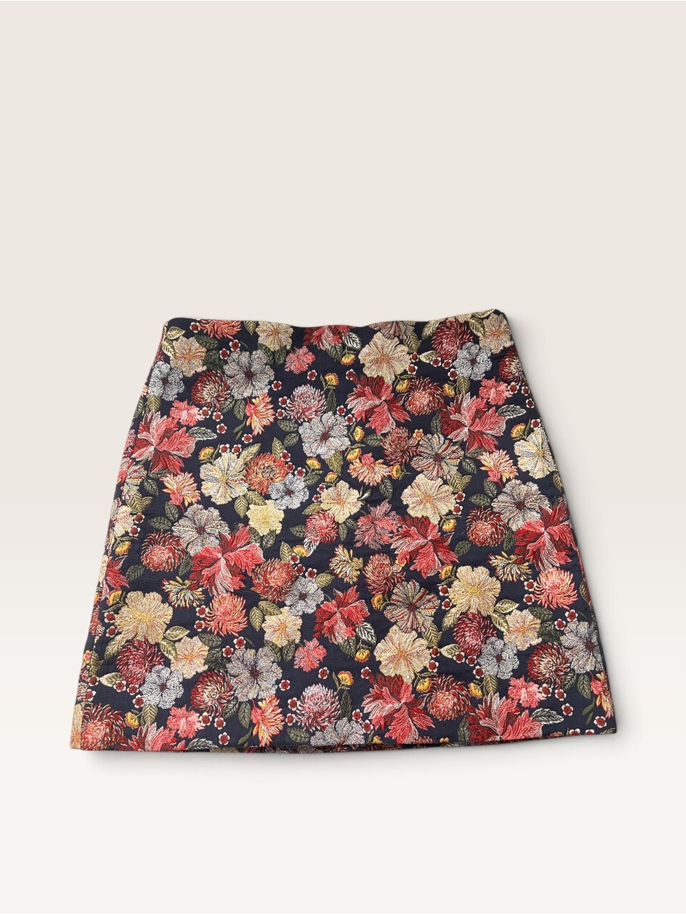 Loft Floral A-Line Mini Skirt